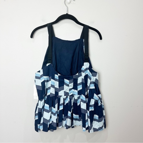Anthropologie Peter Som Nikola Flounced Cami Top Blue - Picture 4 of 8